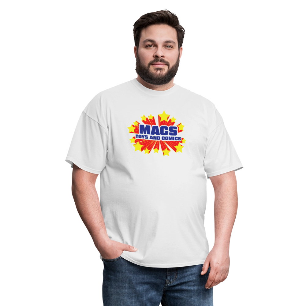 Mac's Toys and Comics SUPER - white