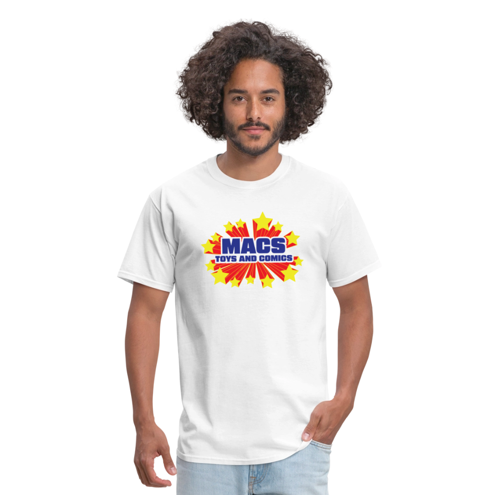Mac's Toys and Comics SUPER - white