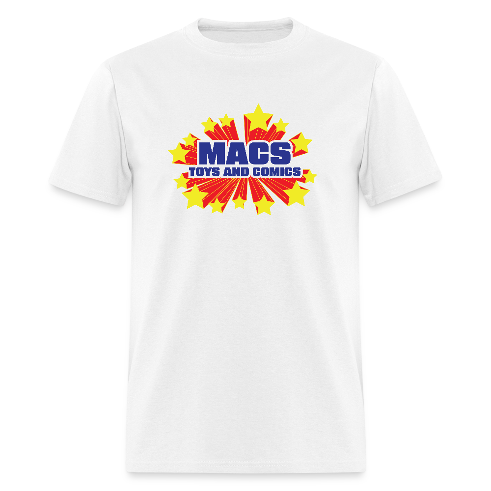 Mac's Toys and Comics SUPER - white