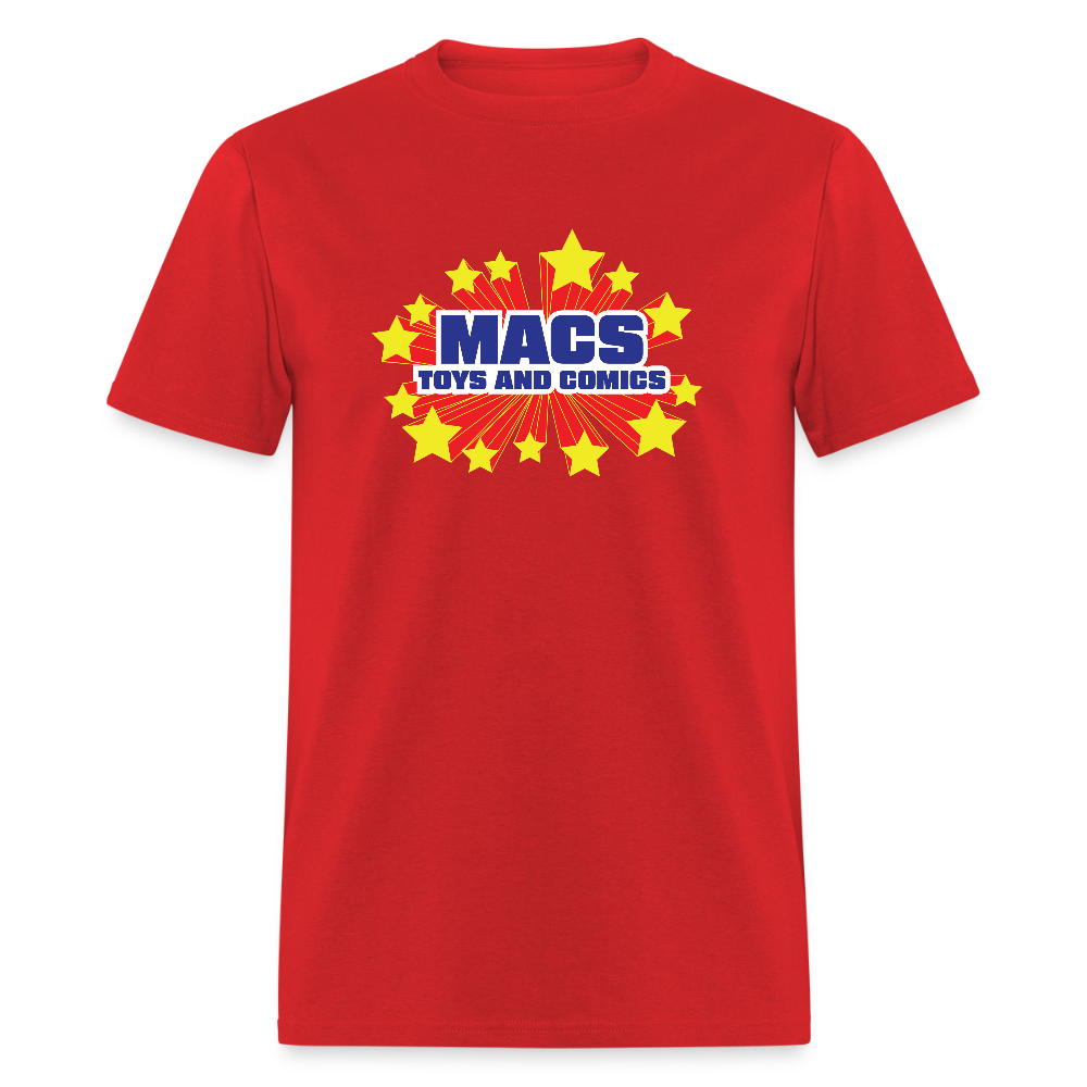 Mac's Toys and Comics SUPER - red