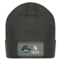 Patch Beanie - charcoal grey